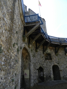Inside view of the castle keep.