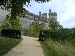 View of me outside the castle.
