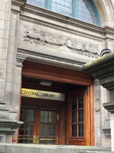 Entrance to the Edinburgh Central Library.