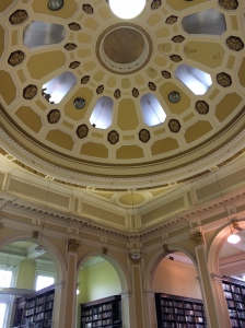 Domed ceiling in reference room.